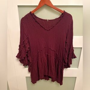 Free People Bohemian Fringe Swimsuit Coverup Size Large